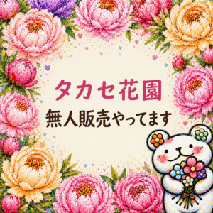 タカセ花園　無人販売　福岡　切花　産地直送